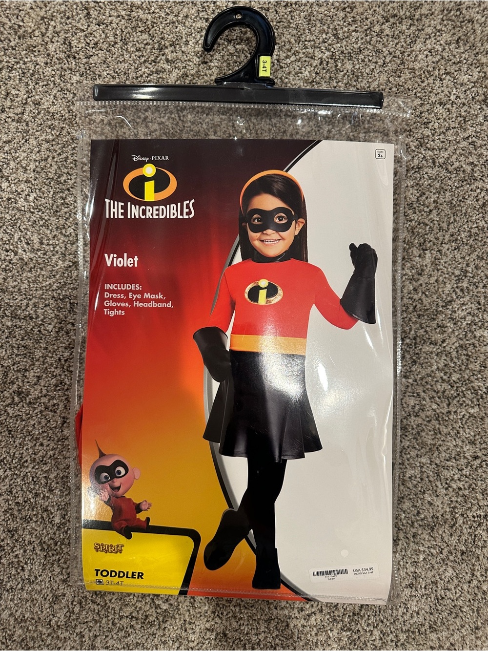 Violet Toddler Costume - Red & Black